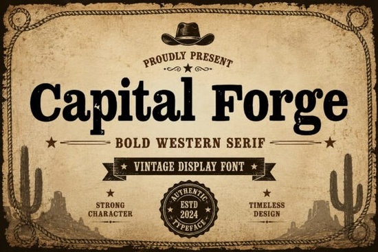 Capital Forge Font